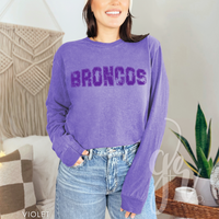 Distressed Varsity Broncos (Tees+Sweatshirts)