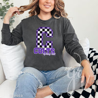 Spring Hill Colts - Checkered (Tees+Sweatshirts)