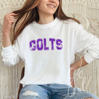 Distressed Varsity Colts (Tees+Sweatshirts)