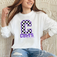 Spring Hill Colts - Checkered (Tees+Sweatshirts)