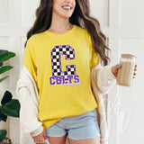 Spring Hill Colts - Checkered (Tees+Sweatshirts)