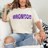 Distressed Varsity Broncos (Tees+Sweatshirts)