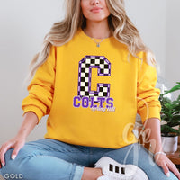 Spring Hill Colts - Checkered (Tees+Sweatshirts)