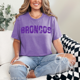 Distressed Varsity Broncos (Tees+Sweatshirts)