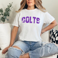 Distressed Varsity Colts (Tees+Sweatshirts)