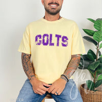 Distressed Varsity Colts (Tees+Sweatshirts)