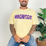 Distressed Varsity Broncos (Tees+Sweatshirts)