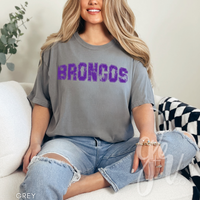 Distressed Varsity Broncos (Tees+Sweatshirts)