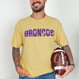 Distressed Varsity Broncos (Tees+Sweatshirts)