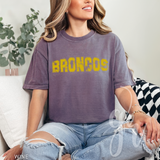 Distressed Varsity Broncos (Tees+Sweatshirts)