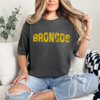 Distressed Varsity Broncos (Tees+Sweatshirts)