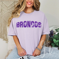 Distressed Varsity Broncos (Tees+Sweatshirts)