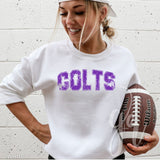 Distressed Varsity Colts (Tees+Sweatshirts)