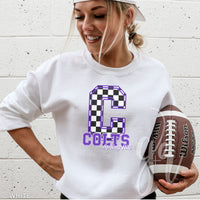 Spring Hill Colts - Checkered (Tees+Sweatshirts)