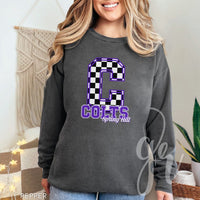 Spring Hill Colts - Checkered (Tees+Sweatshirts)