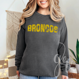 Distressed Varsity Broncos (Tees+Sweatshirts)