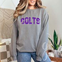 Distressed Varsity Colts (Tees+Sweatshirts)