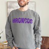 Distressed Varsity Broncos (Tees+Sweatshirts)