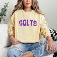 Distressed Varsity Colts (Tees+Sweatshirts)