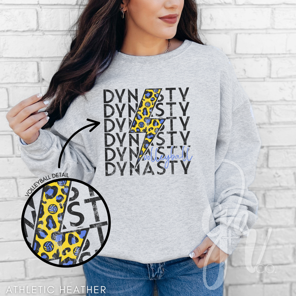 Dynasty Leopard Bolt — Spirit Wear (Tees+Sweatshirts)