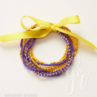 Purple+Gold Bracelet Stack