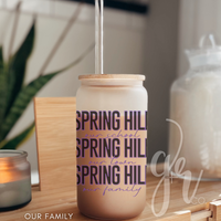 Spring Hill Glass Sippers+Straws (Multiple Designs)