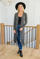 Lucky Break Cardigan in Charcoal